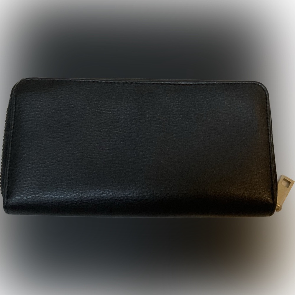Wallet Rectangle Tan White Black Gold EUC - Picture 4 of 6